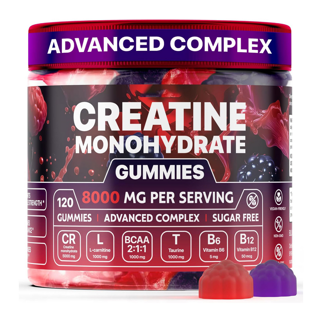 Muscle Boost Gummies 5000 mg Pure Creatine Monohydrate Per Serving