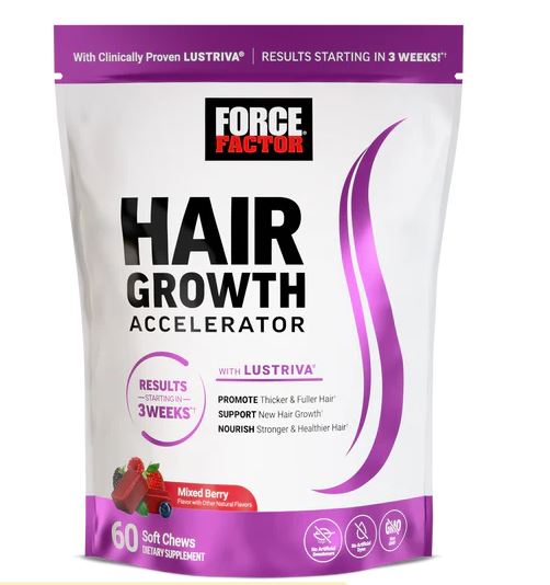 Force Factor Hair Growth Accelerator (With LUSTRIVA & BIOTIN)