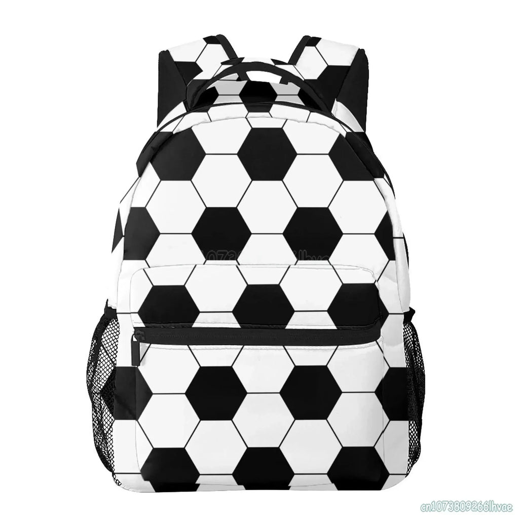 Soccer Pattern Backpack – World Cup 2026 Football Travel & School Bag
