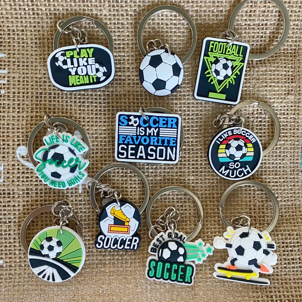 10Pcs Soccer Keychains – World Cup 2026 Team Supporter Party Pack