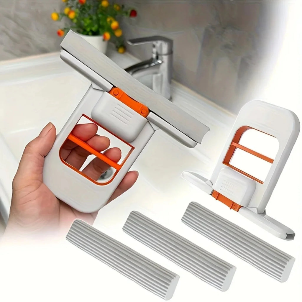 SqueezeMop Pro – Self-Squeezing Mini Handheld Sponge Mop