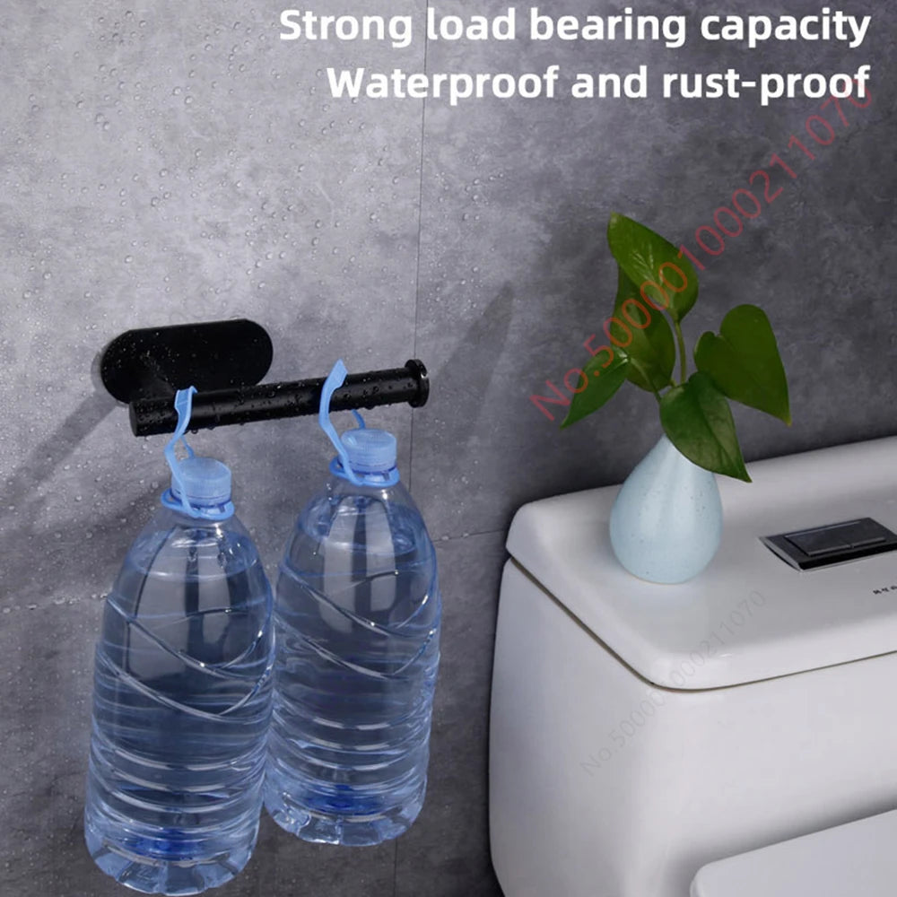 No-Drill Toilet Paper Holder (2-Pack) – Adhesive Stainless Steel Wall Mount for Bathroom & Kitchen