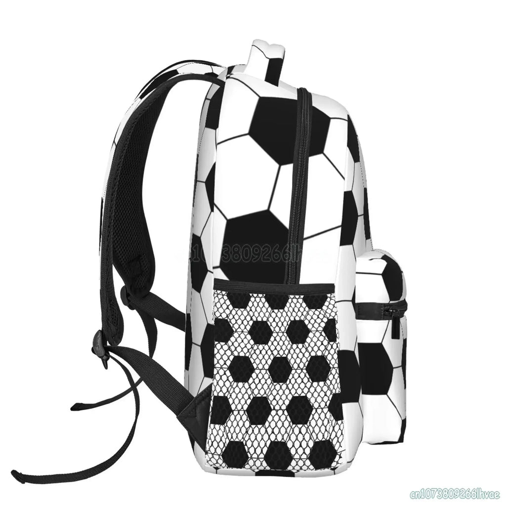 Soccer Pattern Backpack – World Cup 2026 Football Travel & School Bag