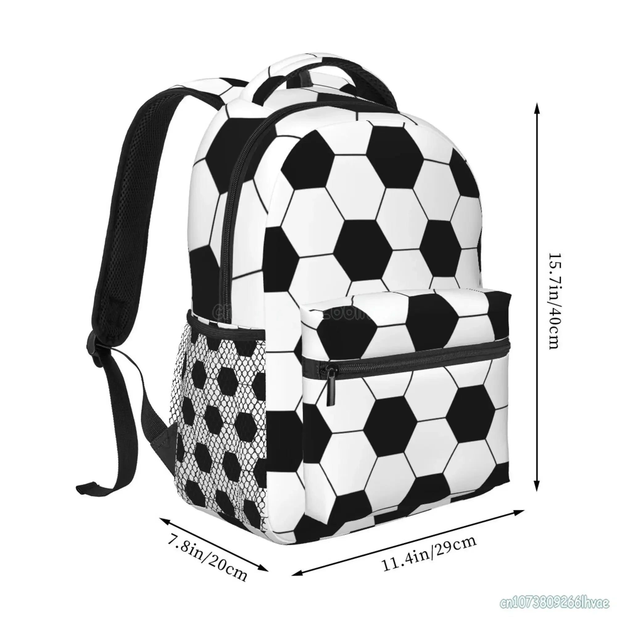 Soccer Pattern Backpack – World Cup 2026 Football Travel & School Bag